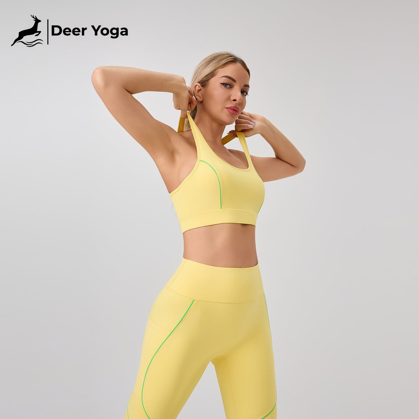Deer Yoga Women's Sleeveless Sportswear Set