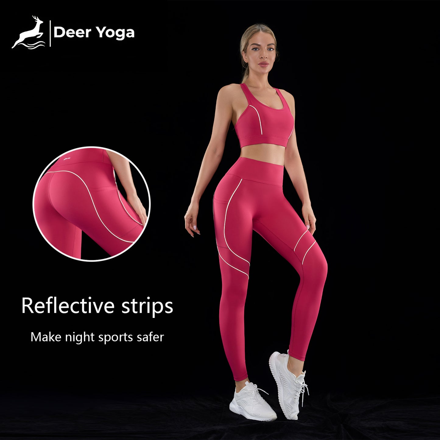 Deer Yoga Women's Sleeveless Sportswear Set
