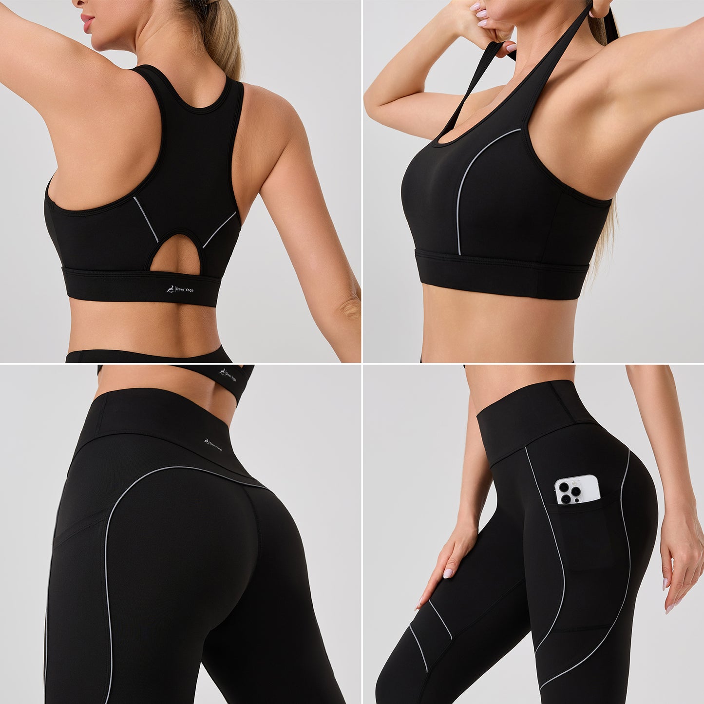 Deer Yoga Women's Sleeveless Sportswear Set