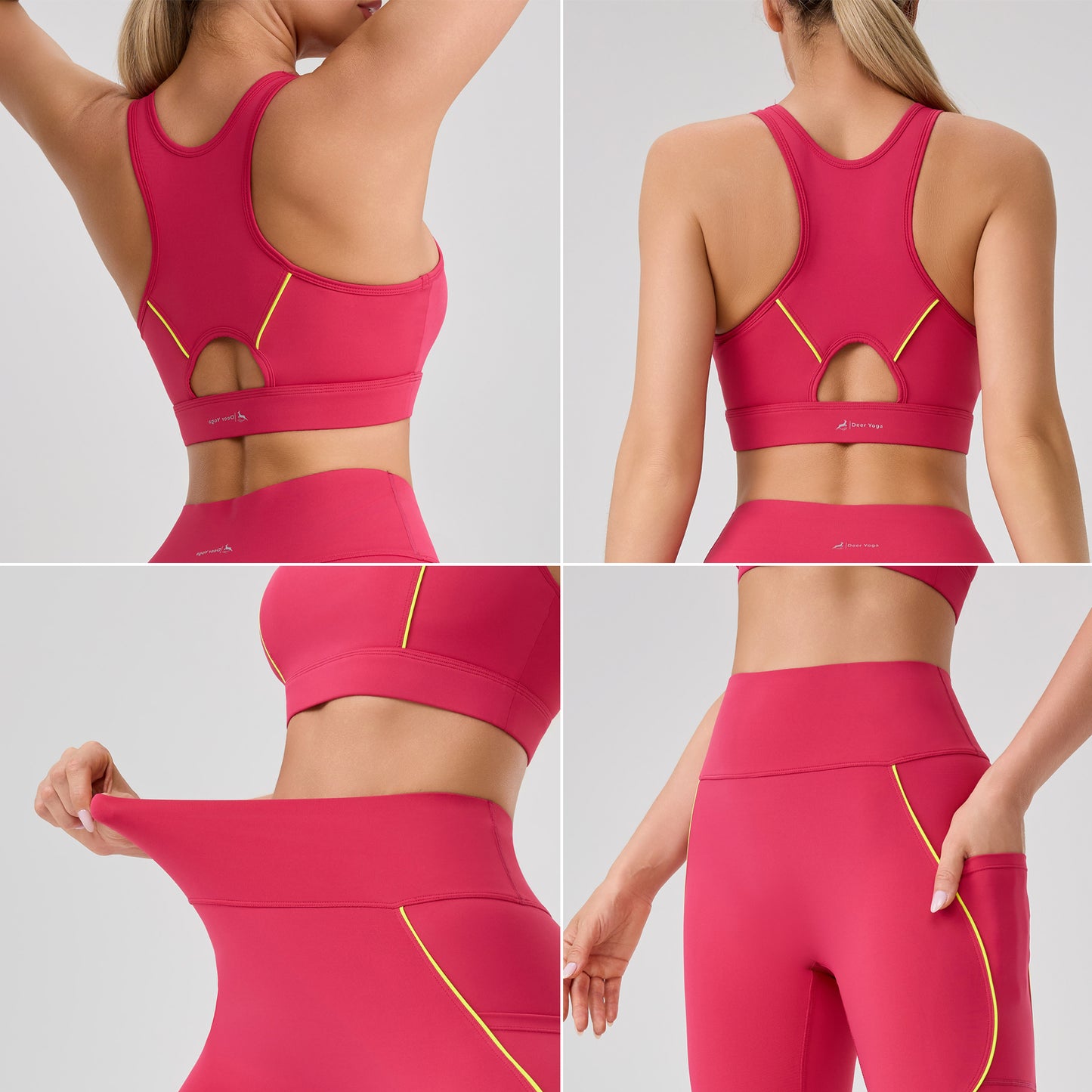 Deer Yoga Women's Sleeveless Sportswear Set