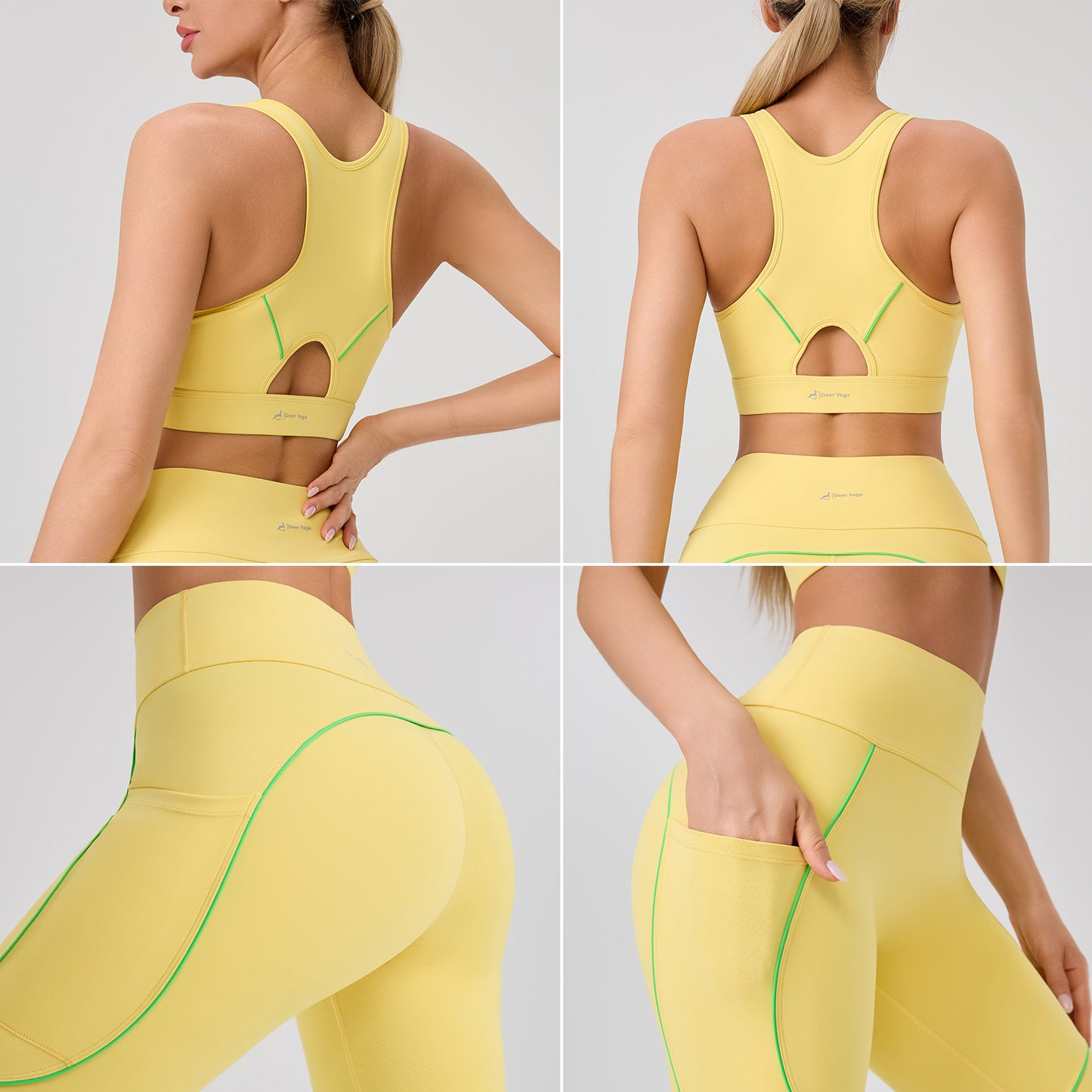 Deer Yoga Women's Sleeveless Sportswear Set