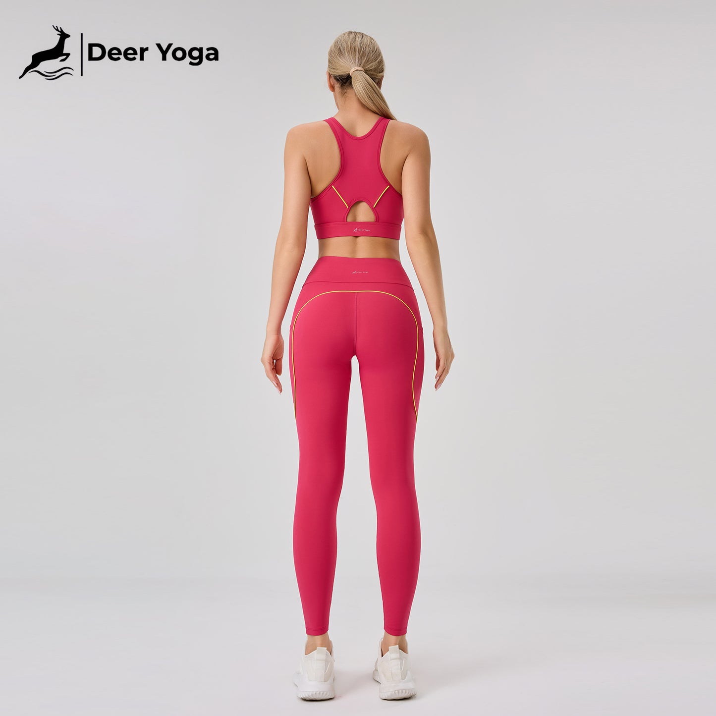 Deer Yoga Women's Sleeveless Sportswear Set
