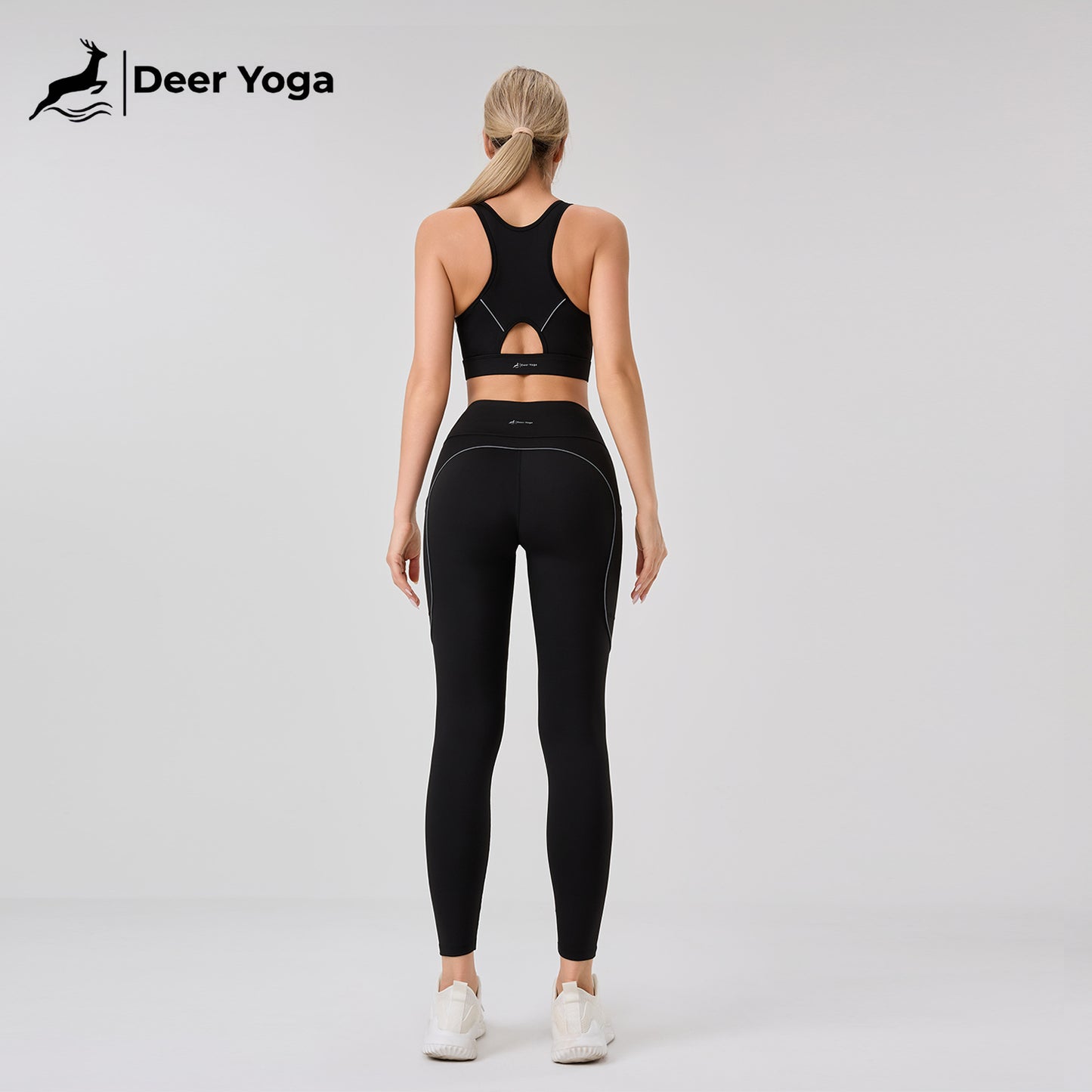 Deer Yoga Women's Sleeveless Sportswear Set