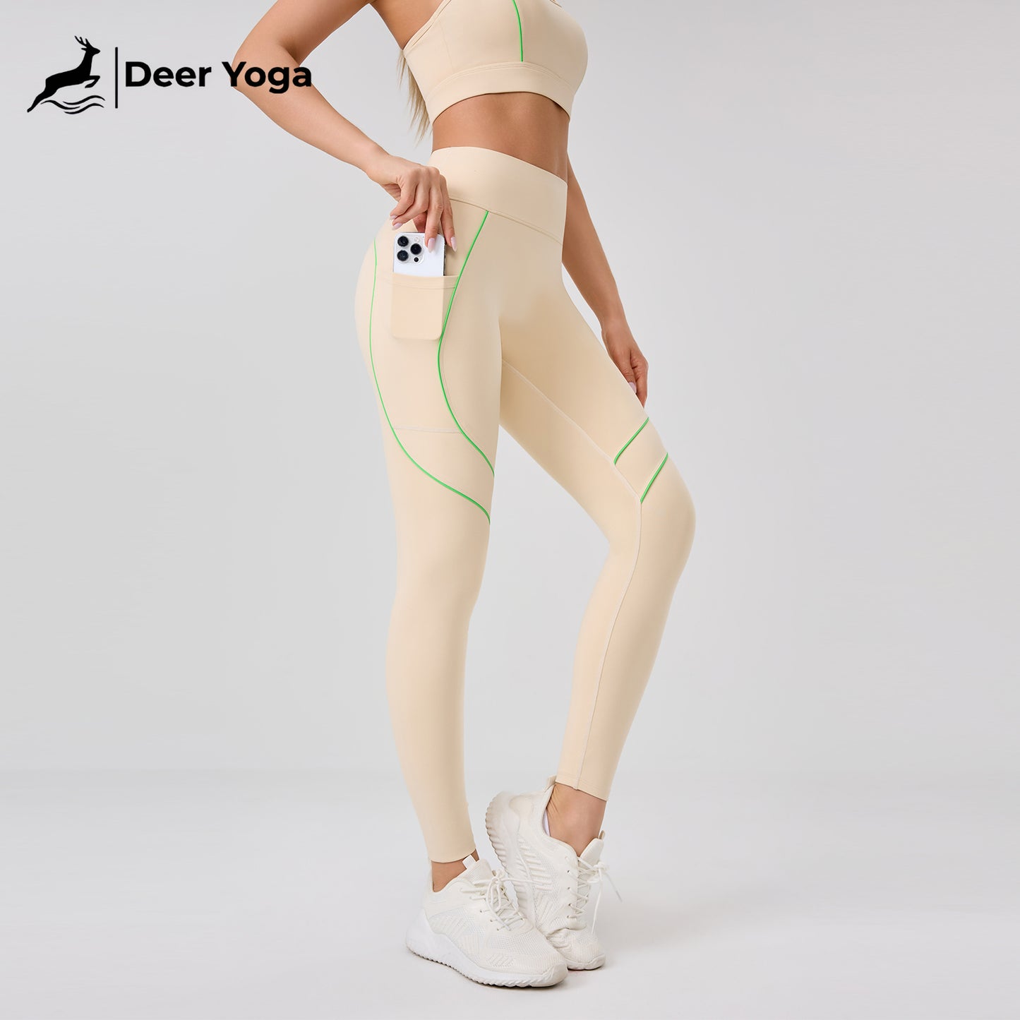 Deer Yoga Women's Sleeveless Sportswear Set