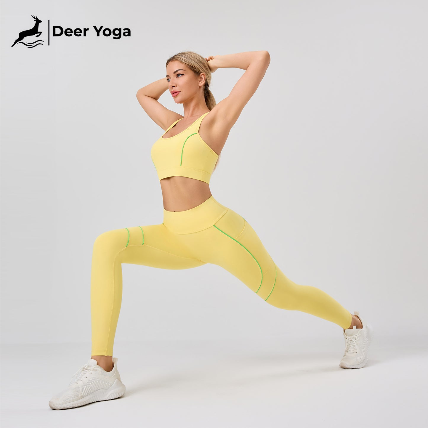 Deer Yoga Women's Sleeveless Sportswear Set