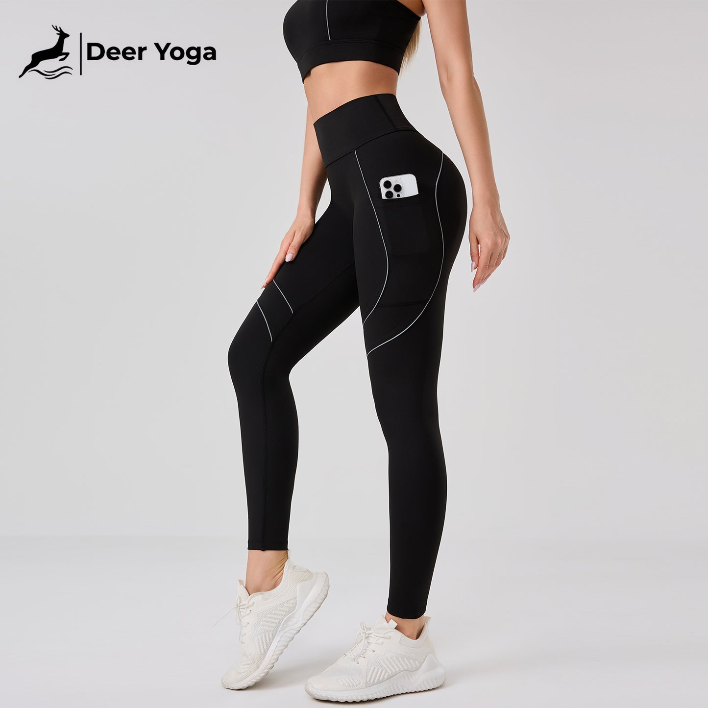 Deer Yoga Women's Sleeveless Sportswear Set