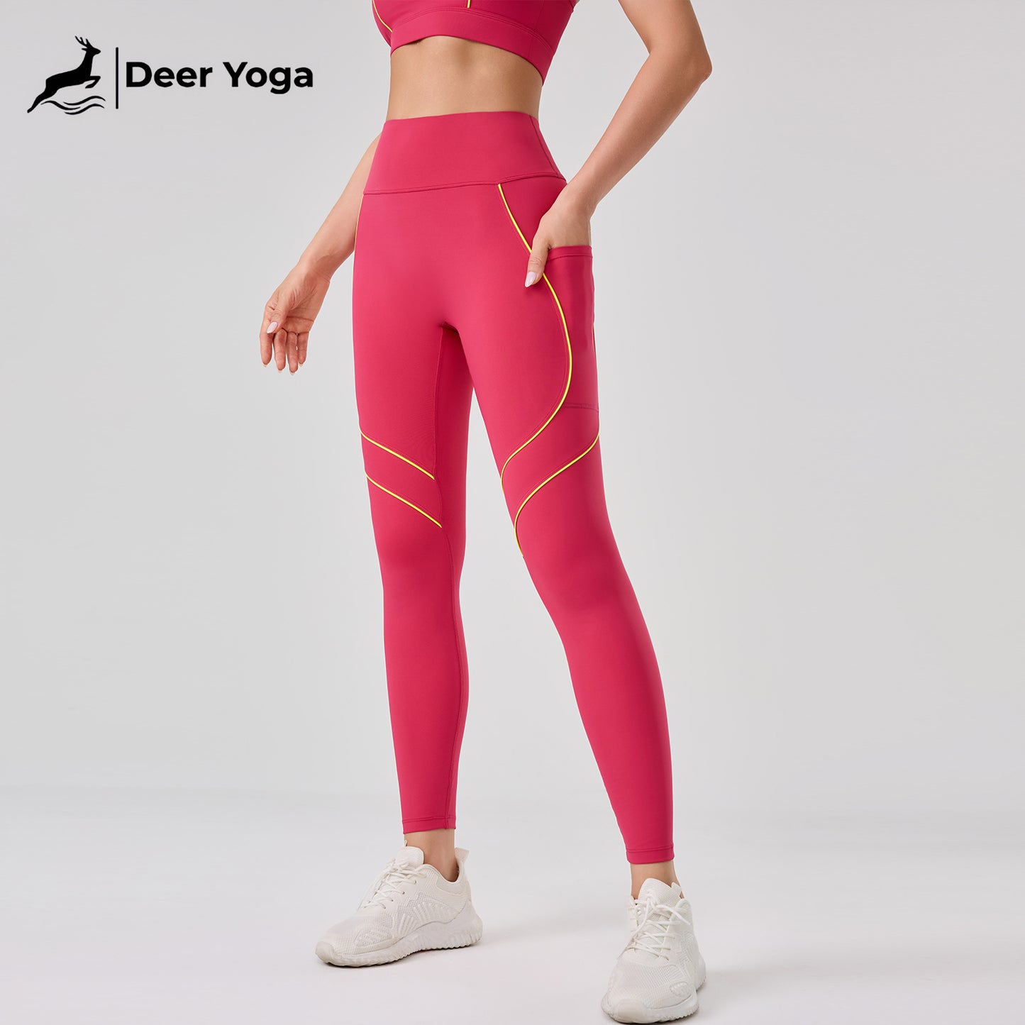 Deer Yoga Women's Sleeveless Sportswear Set