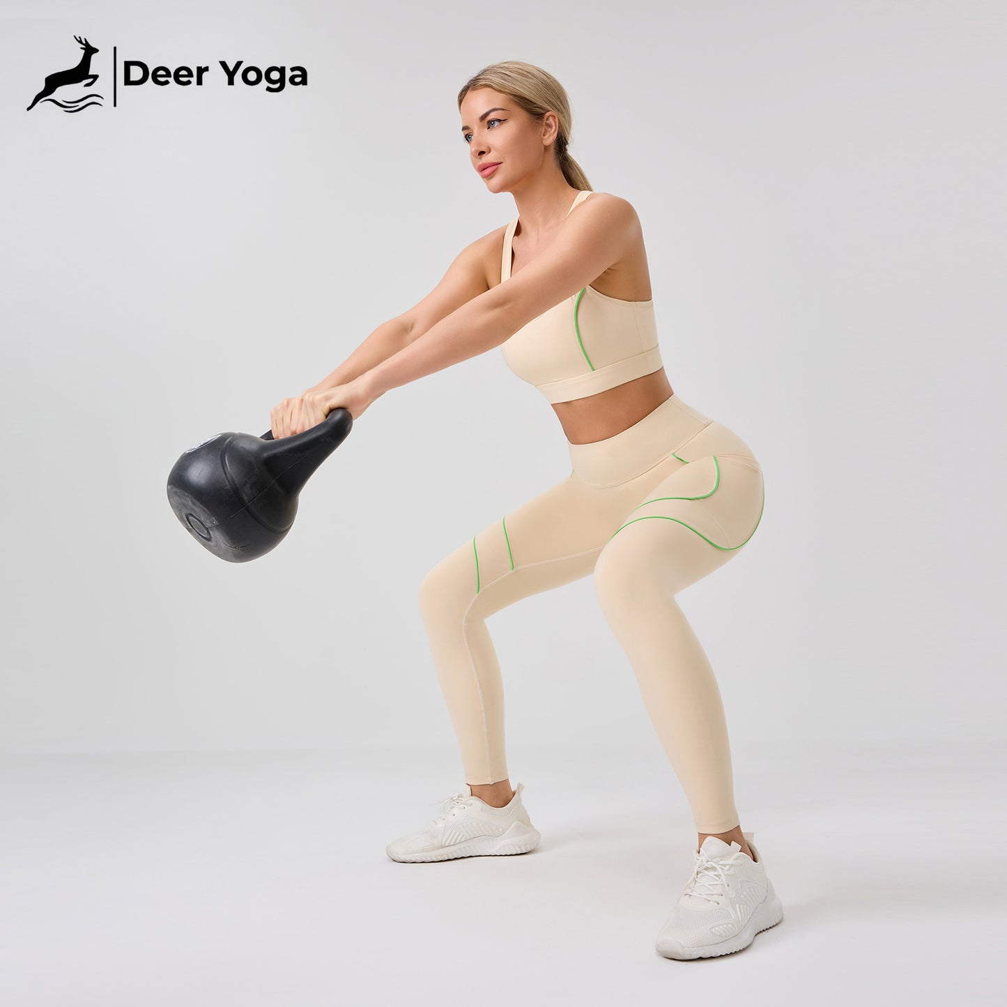 Deer Yoga Women's Sleeveless Sportswear Set