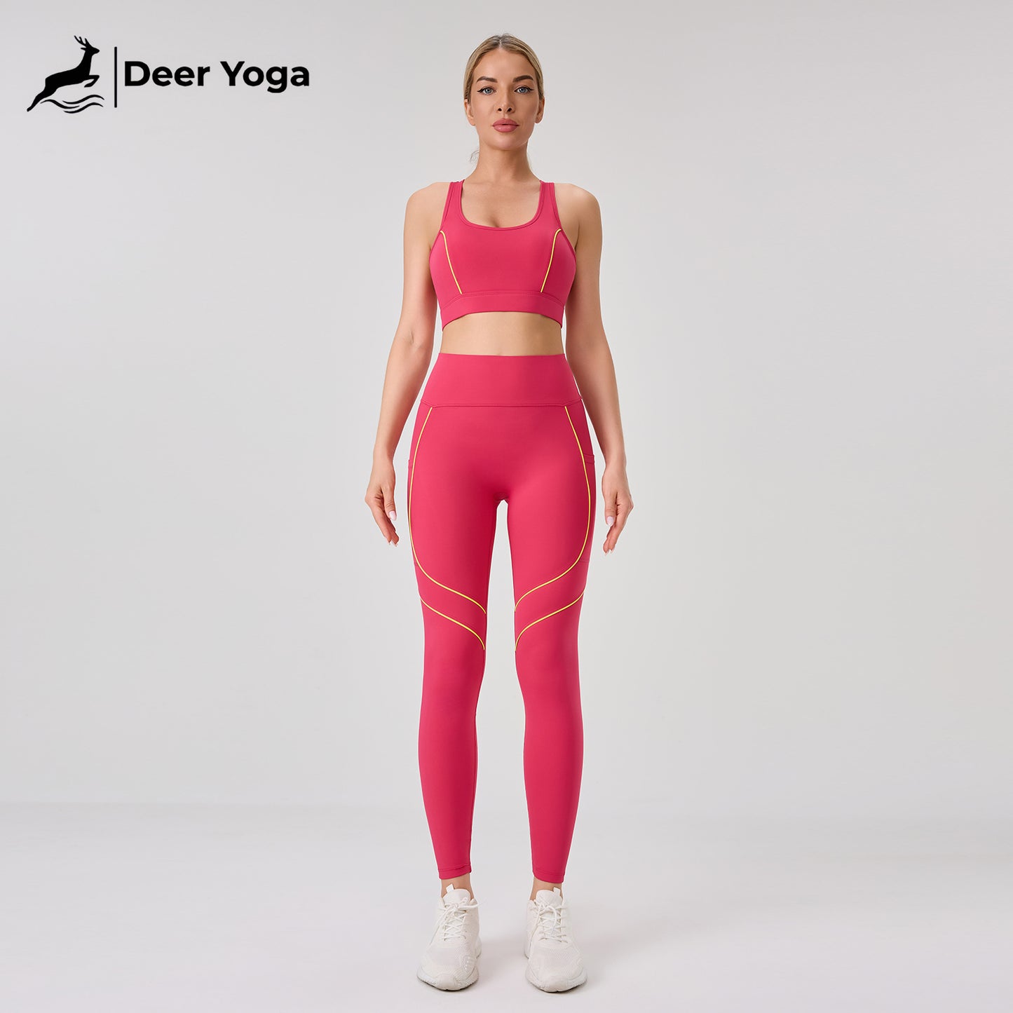 Deer Yoga Women's Sleeveless Sportswear Set