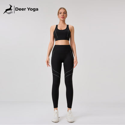 Deer Yoga Women's Sleeveless Sportswear Set