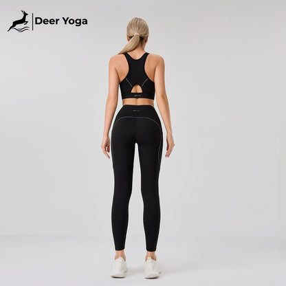 Deer Yoga Women's Sleeveless Sportswear Set