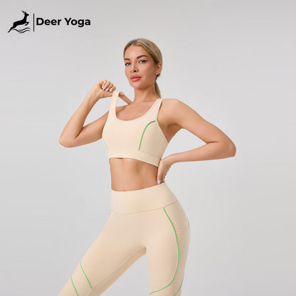 Deer Yoga Women's Sleeveless Sportswear Set