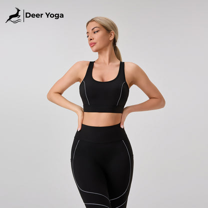 Deer Yoga Women's Sleeveless Sportswear Set