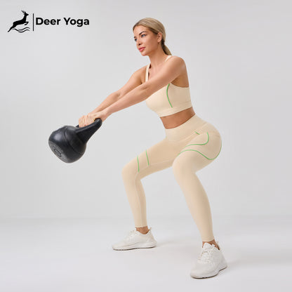 Deer Yoga Women's Sleeveless Sportswear Set